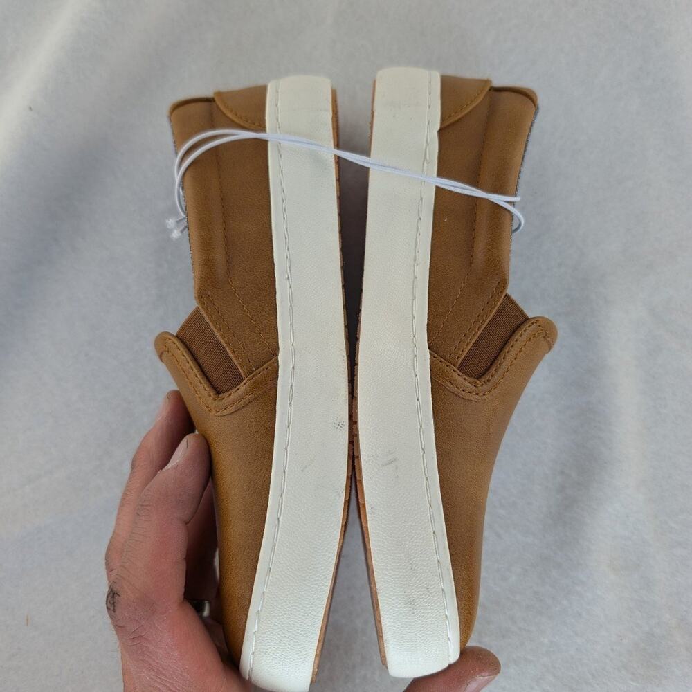 Kids' Rune Slip-On Sneakers - Cat & Jack™ Cognac Size 2 - Picture 7 of 8